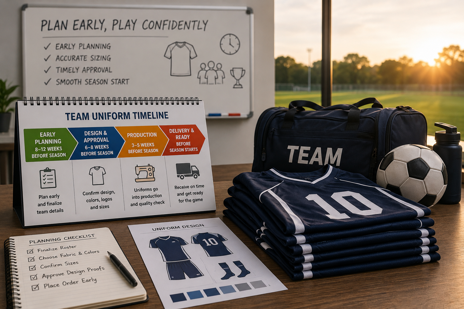 Best Time to Order Team Uniforms for Sports Teams